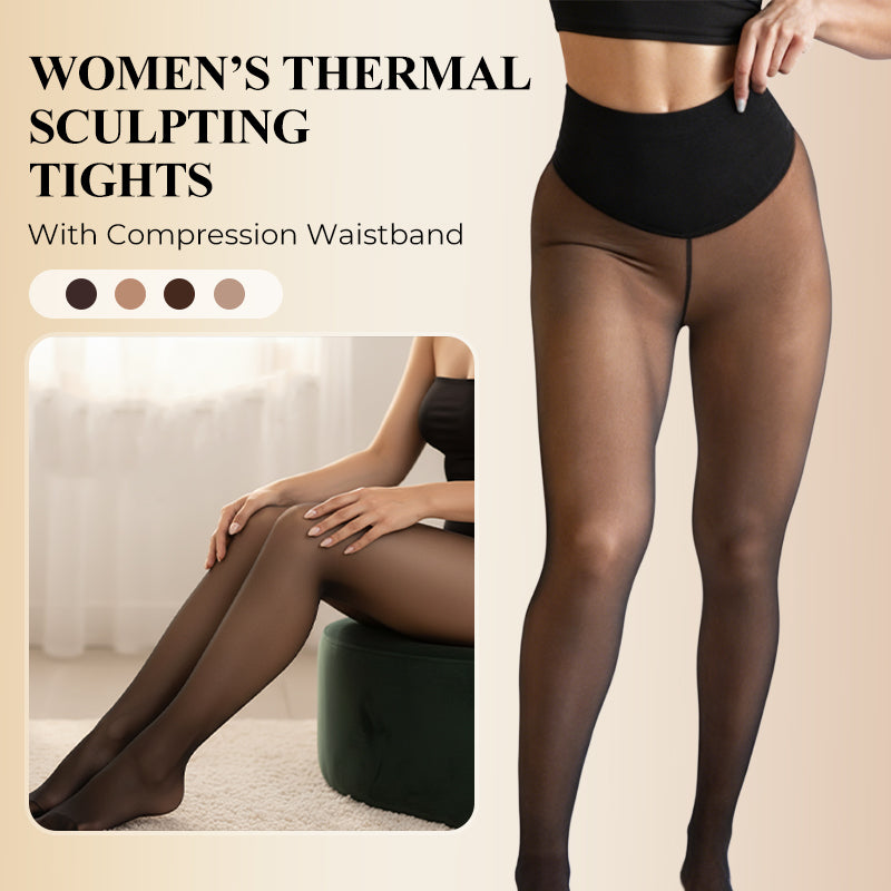 🔥Begränsad tid 50 % rabatt⏰Termiska formande tights för kvinnor med kompressionsmidjeband💕