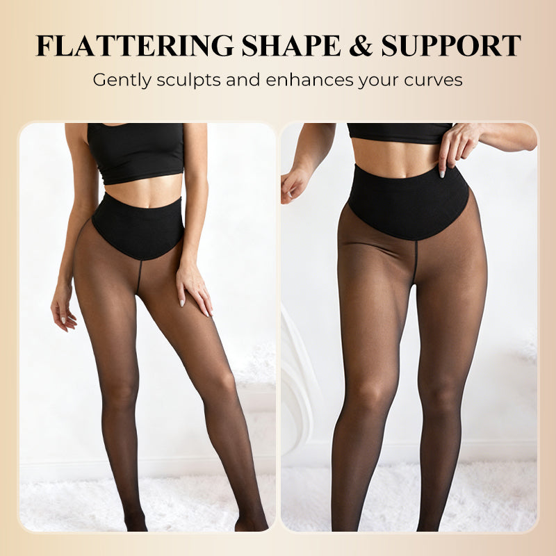🔥Begränsad tid 50 % rabatt⏰Termiska formande tights för kvinnor med kompressionsmidjeband💕