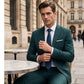 🤵 50% RABATT NU! 💼 Herr Tvådelad Kostym i Modern Passform – Andningsbar, Skrynkelfri & Professionell Stil ✨