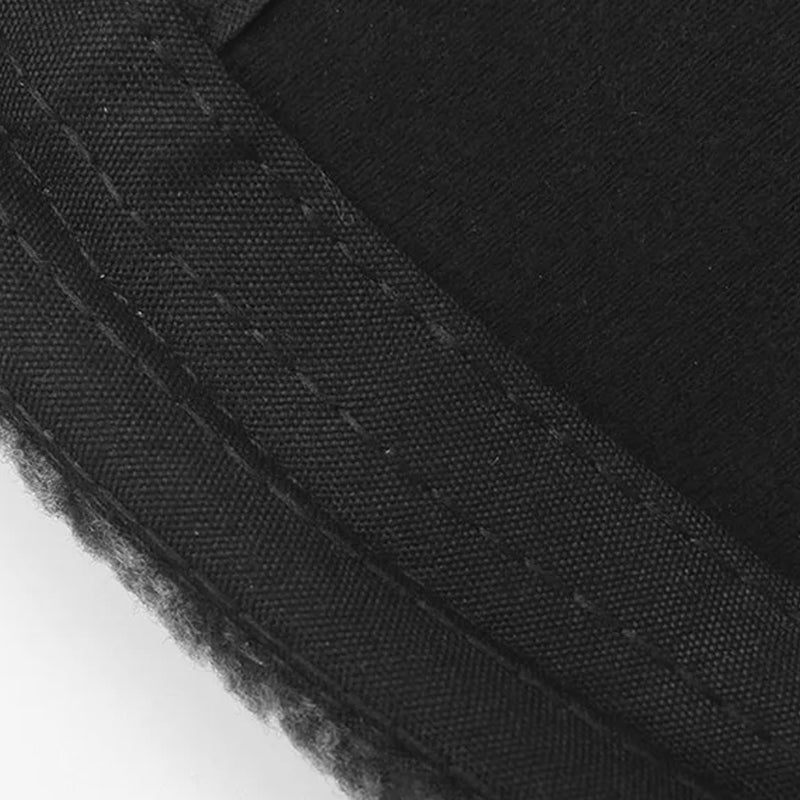 🎩🧢🐂 Ny vintermössa för män i fårskinn med platt topp och öronskydd