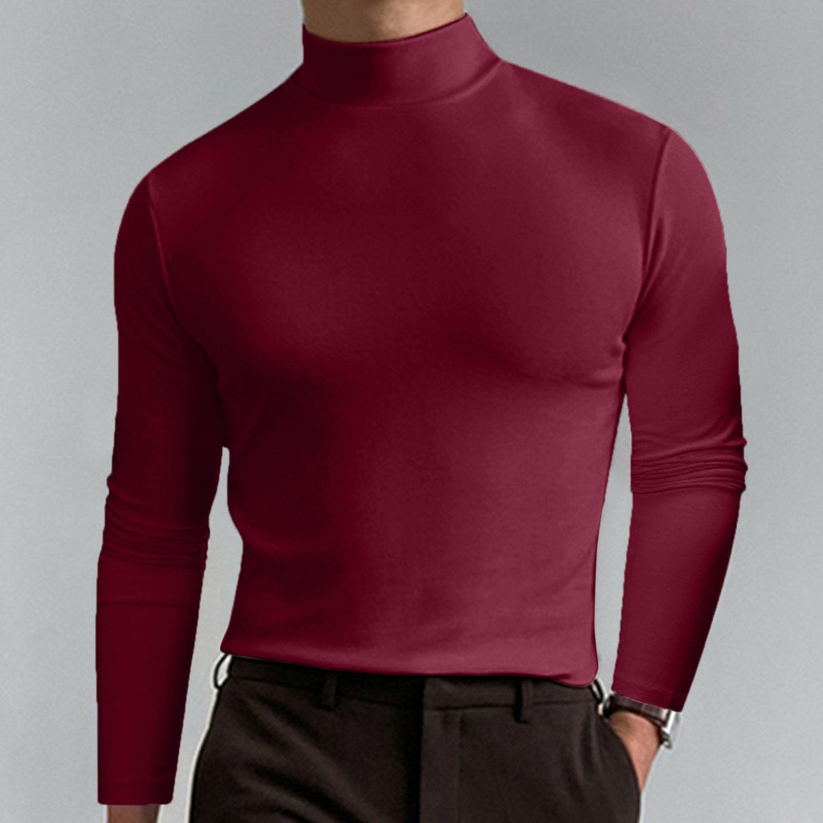 🔥 2026 Ny herr-T-shirt med rund hals och slim fit - Elastisk och andningsbar, lämplig för träning eller vardagsbruk, snygg och bekväm 🏃‍♂️📦