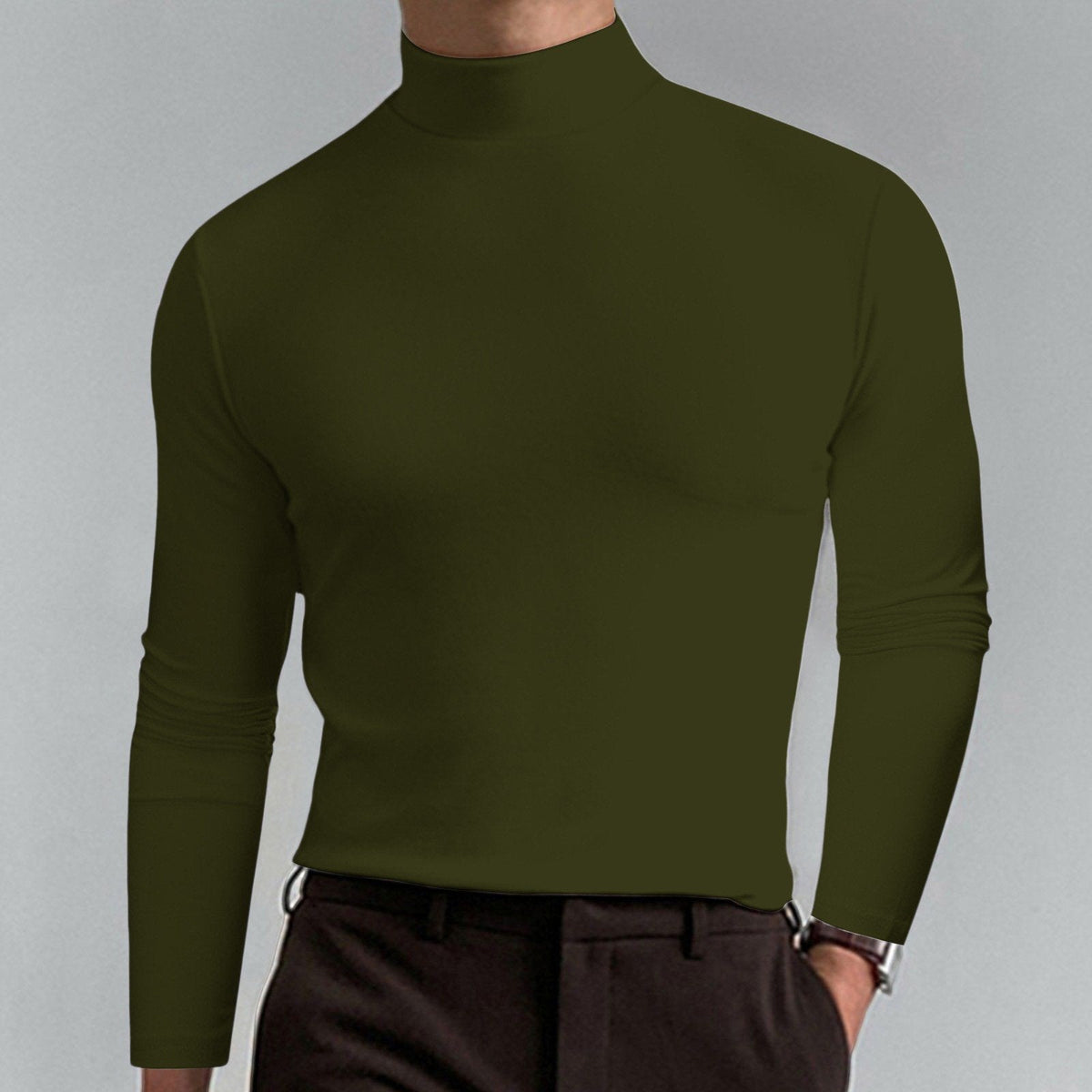🔥 2026 Ny herr-T-shirt med rund hals och slim fit - Elastisk och andningsbar, lämplig för träning eller vardagsbruk, snygg och bekväm 🏃‍♂️📦