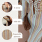 Bondi Beach Knit Colorful Wave Print Long Sleeve Vacation Maxi Dress