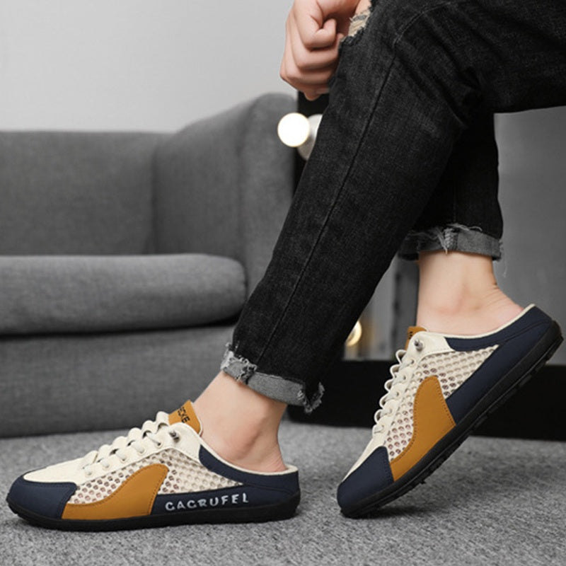 Moderiktiga multifunktionella andas slip-on skor
