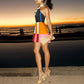 Women’s Fashion Print Halter Mini Dress