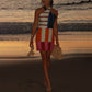 Women’s Fashion Print Halter Mini Dress