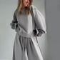 Women’s Casual Set - Spliced Top & Drawstring Pants