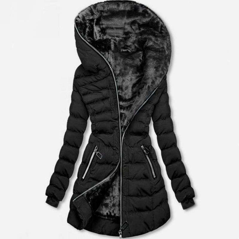 ✈️Fri frakt❄️ FÖRBEREDELSER INFÖR VINTERN 🧥 Termisk vinterjacka med huva för damer ✨ Varm, bekväm och perfekt för kalla dagar