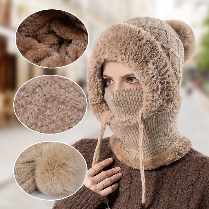 🖤Black Friday – Förhandstillgång: 50 % Rabatt🖤❄️3-i-1 Vinter balaklava för kvinnor