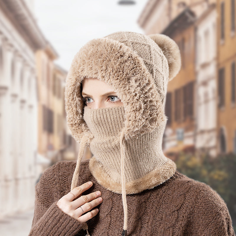 🖤Black Friday – Förhandstillgång: 50 % Rabatt🖤❄️3-i-1 Vinter balaklava för kvinnor