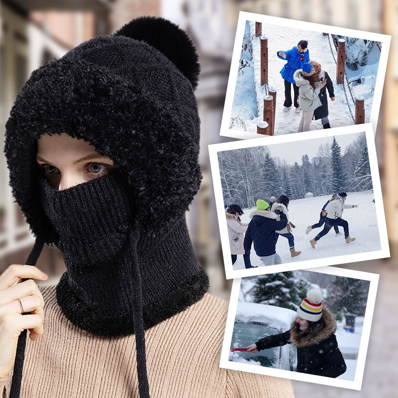 🖤Black Friday – Förhandstillgång: 50 % Rabatt🖤❄️3-i-1 Vinter balaklava för kvinnor