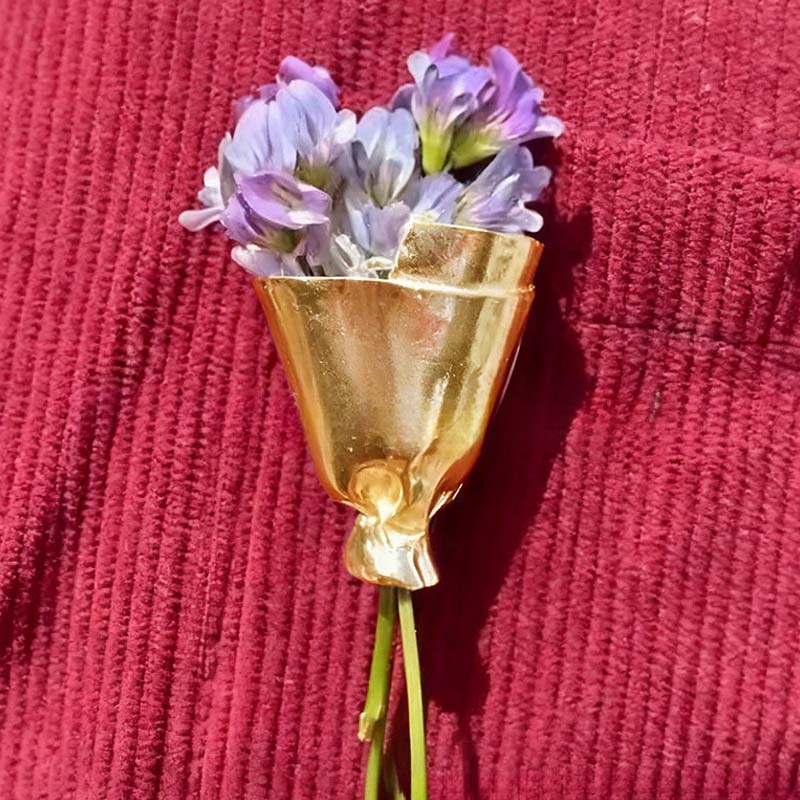 🌸Bärbar Blomsterbrosch Nål ✨