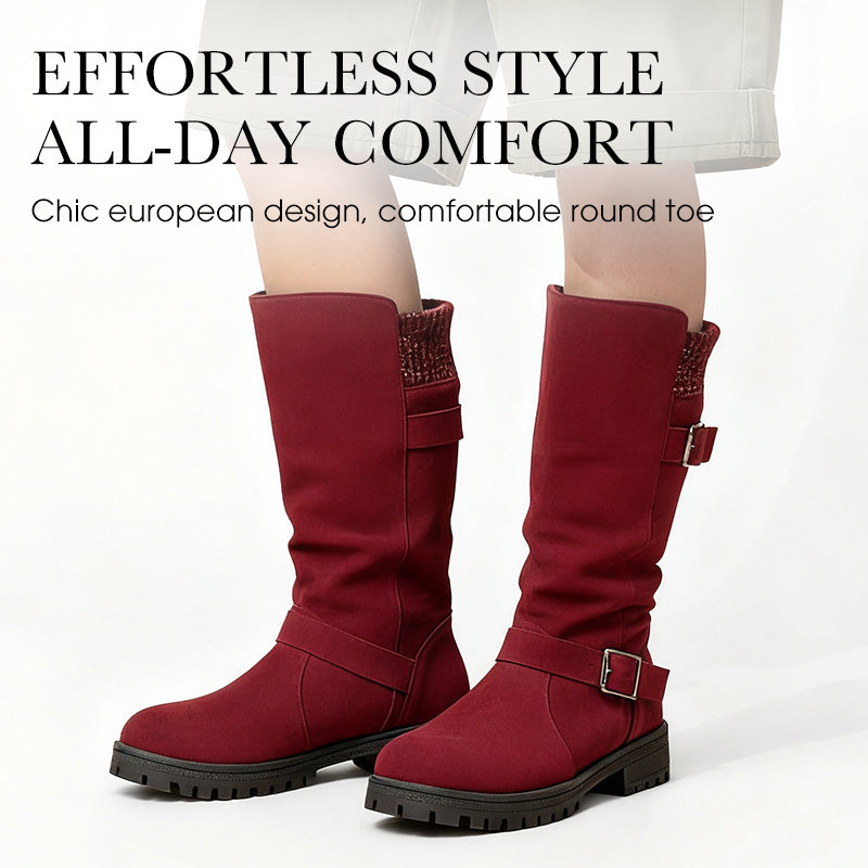 👢 50 % RABATT NU! 🔥 Chica-stövlar i mocka för damer – europeisk stil & halkfri sula, komfort hela dagen 🍂✨