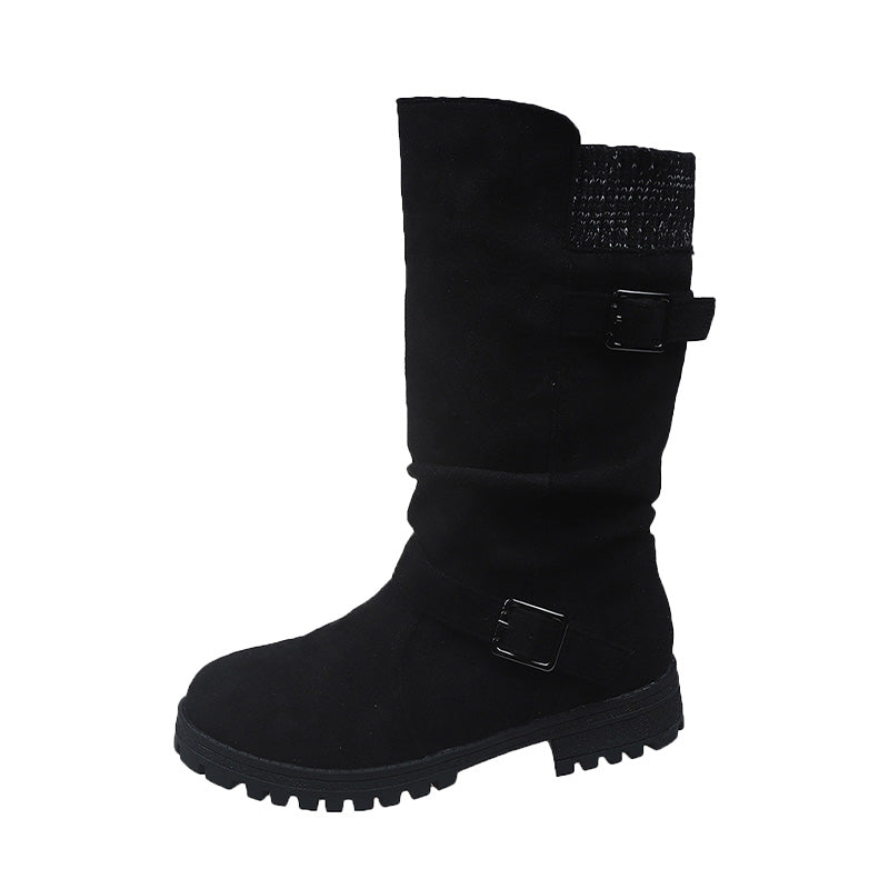 👢 50 % RABATT NU! 🔥 Chica-stövlar i mocka för damer – europeisk stil & halkfri sula, komfort hela dagen 🍂✨