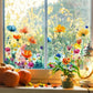 💐Colorful Floral Bouquet Window Sticker🖼️