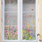 💐Colorful Floral Bouquet Window Sticker🖼️