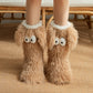 🧦💥Dam plysch‑toffelstrumpor – Tjock fleecefodrade halkfria golvstrumpor, perfekta för hemmabruk på vintern ✨