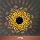 ☀️ Solar mandala light for garden & patio – 2-in-1 floor lamp & wall light – Ornamental light decoration with vintage effect – Rustproof & durable
