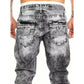 🔥 Men's Fashion Creative Stretch Denim Jeans – Minimalist Style, Perfect for Summer & Emo-Inspired Look 💙