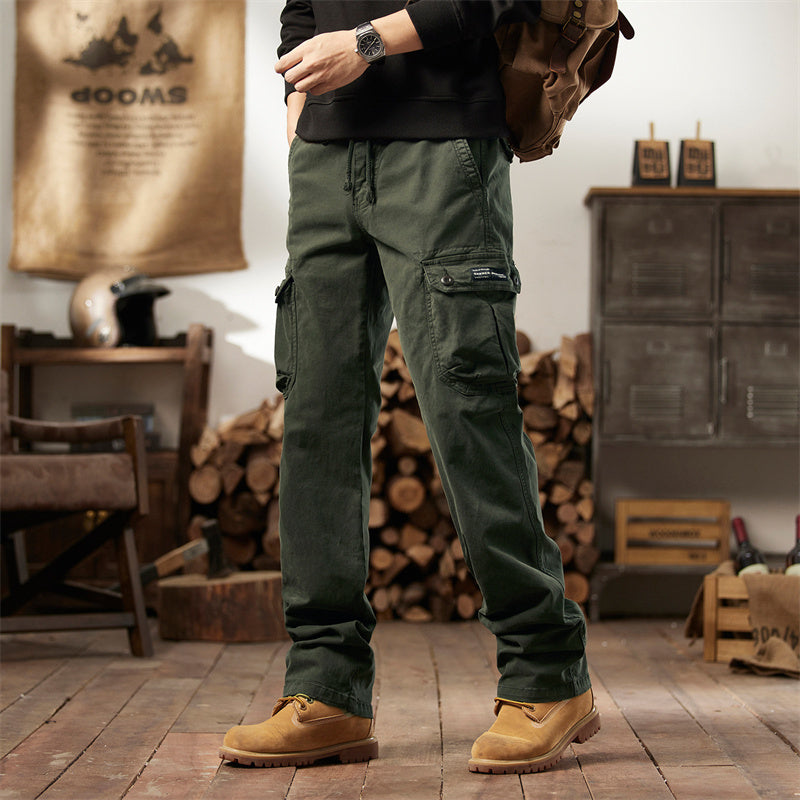 👖50% RABATT NU! 🛠️ Taktiska cargo-byxor i bomull – många fickor, förstärkta sömmar & justerbar midja 👖