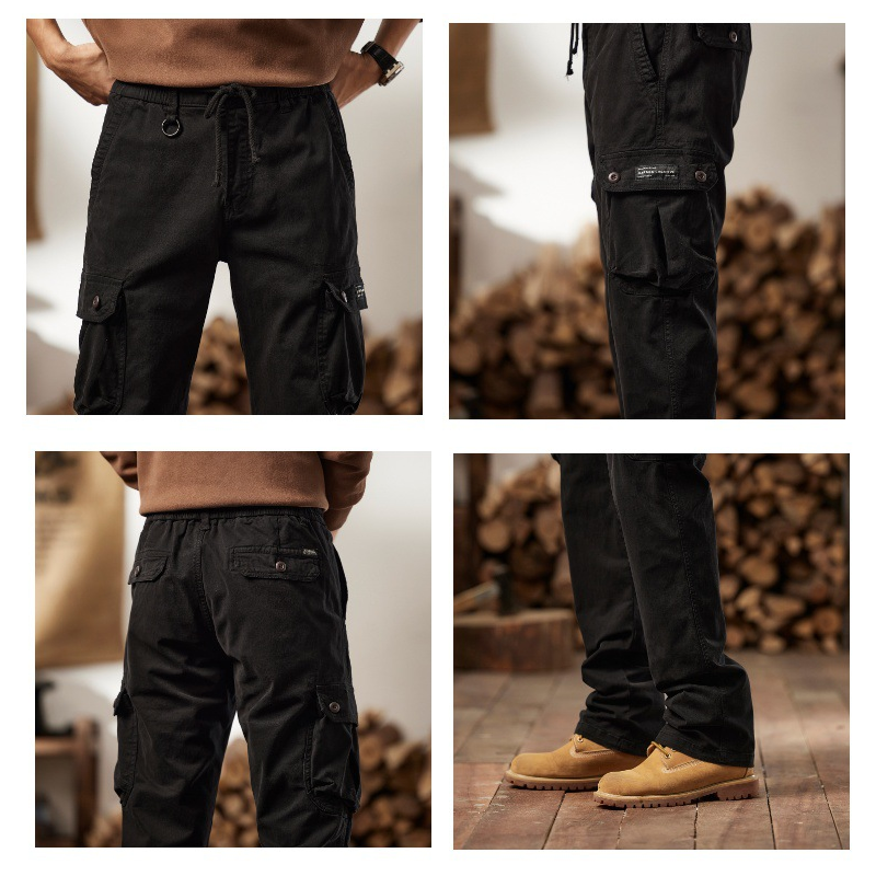 👖50% RABATT NU! 🛠️ Taktiska cargo-byxor i bomull – många fickor, förstärkta sömmar & justerbar midja 👖