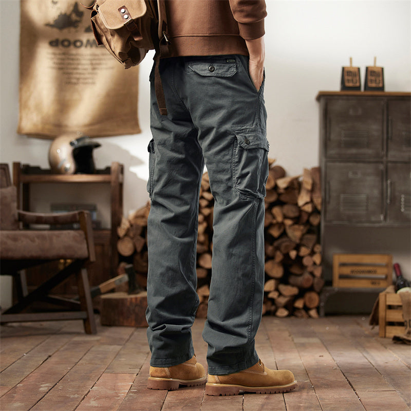 👖50% RABATT NU! 🛠️ Taktiska cargo-byxor i bomull – många fickor, förstärkta sömmar & justerbar midja 👖