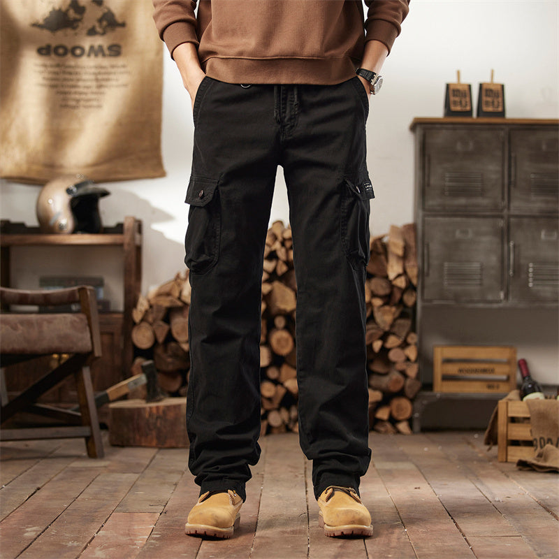 👖50% RABATT NU! 🛠️ Taktiska cargo-byxor i bomull – många fickor, förstärkta sömmar & justerbar midja 👖