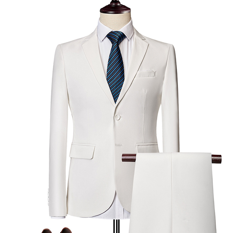 🤵 50% RABATT NU! 💼 Herr Tvådelad Kostym i Modern Passform – Andningsbar, Skrynkelfri & Professionell Stil ✨
