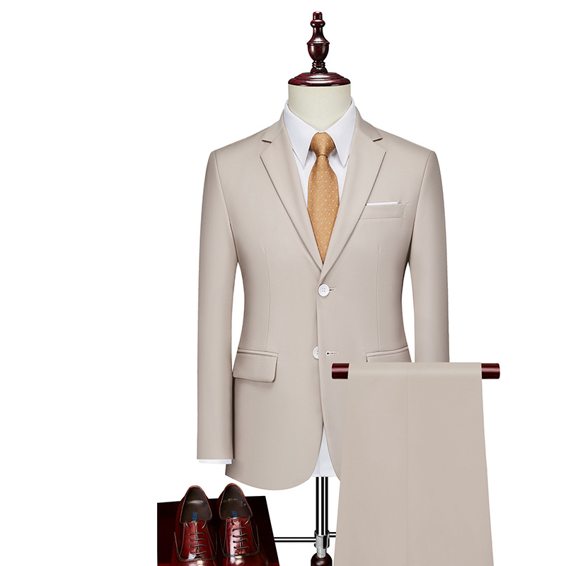 🤵 50% RABATT NU! 💼 Herr Tvådelad Kostym i Modern Passform – Andningsbar, Skrynkelfri & Professionell Stil ✨