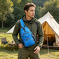 🎒 50 % RABATT! ✨ Slingväska för män – flera fickor, vattenavvisande, ventilerande rygg 🌦️