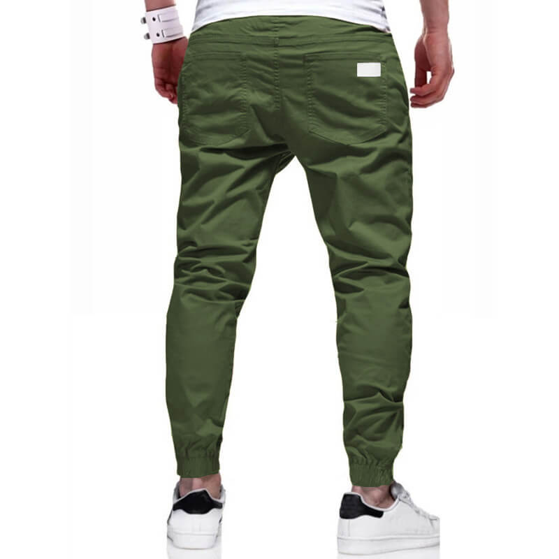 👖 50% RABATT NU! 🏃 Herr Casual Joggers – Dragsko Elastisk Midja, Slim Fit & Hög Stretch – Perfekt För Alla Årstider 🌧️