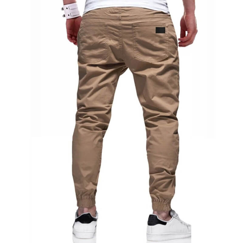 👖 50% RABATT NU! 🏃 Herr Casual Joggers – Dragsko Elastisk Midja, Slim Fit & Hög Stretch – Perfekt För Alla Årstider 🌧️