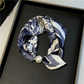 🌸Mjuk scarf med magnetiskt pärlspänne | Ingen knut behövs – enkel elegans på några sekunder