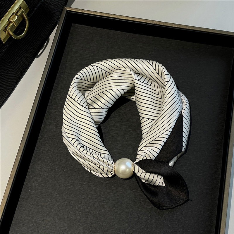 🌸Mjuk scarf med magnetiskt pärlspänne | Ingen knut behövs – enkel elegans på några sekunder