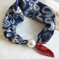 🌸Mjuk scarf med magnetiskt pärlspänne | Ingen knut behövs – enkel elegans på några sekunder