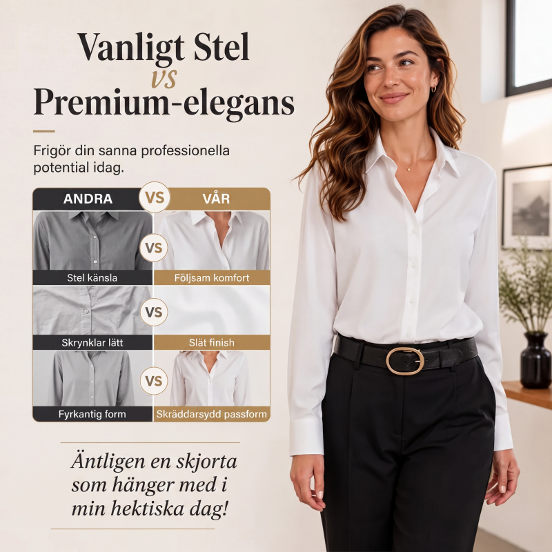 🔥50% rabatt!Damens mångsidiga långärmade skjorta i silkeslen satin