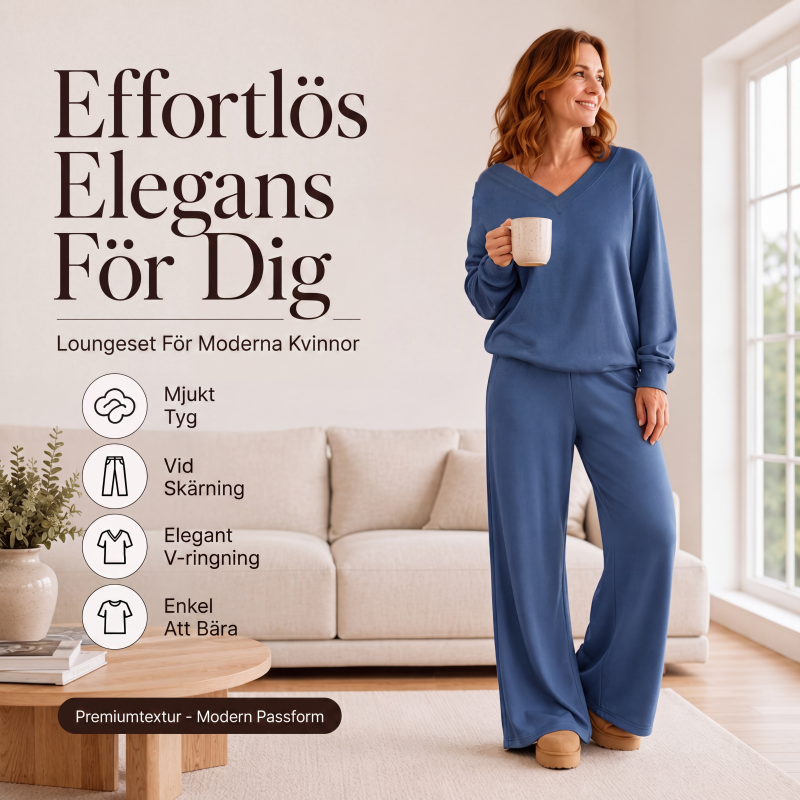 👚 Set för kvinnor med axelbandslös tröja och byxor – mjukt, bekvämt och mångsidigt, perfekt för vardag och fest. ✨