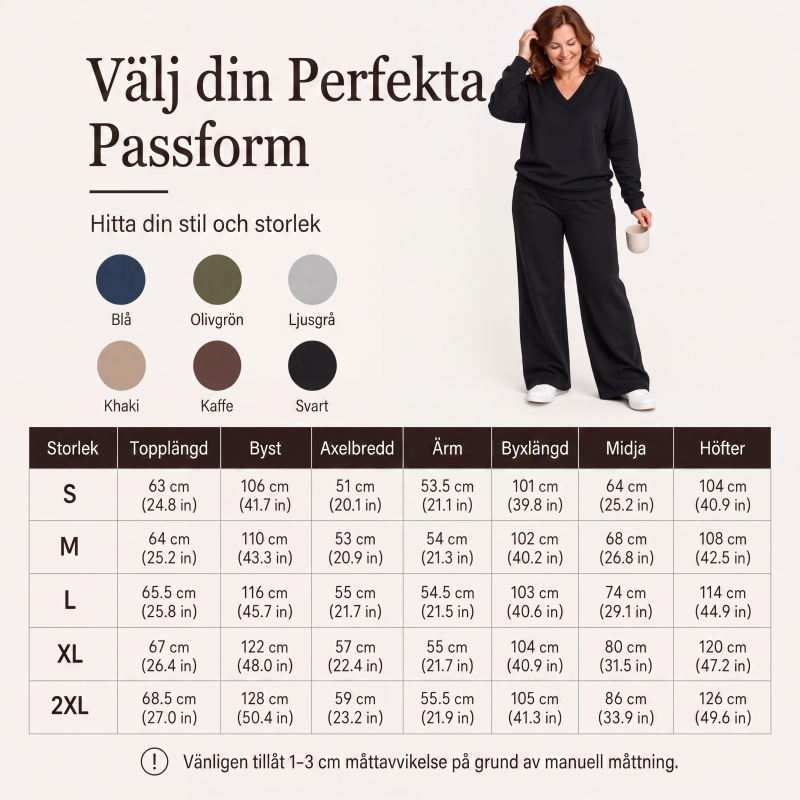 👚 Set för kvinnor med axelbandslös tröja och byxor – mjukt, bekvämt och mångsidigt, perfekt för vardag och fest. ✨