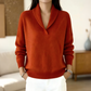 Elegant Damtröja med Sjalkrage – Mjuk och Bekväm Stickad Pullover för Vardagen