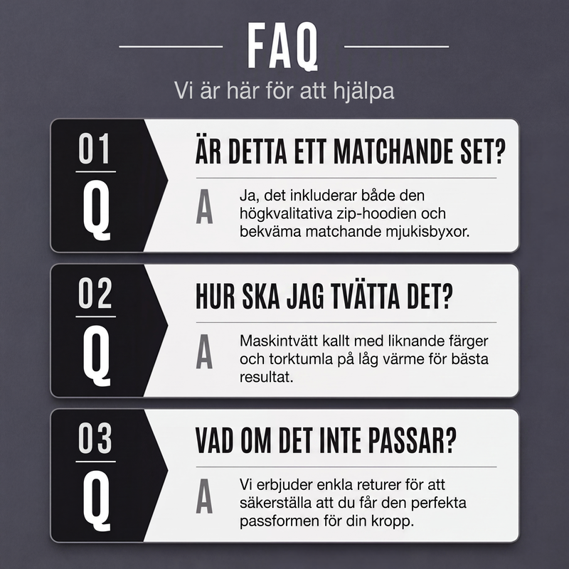 Herrset med huvtröja med dragkedja och färgblock samt träningsbyxor