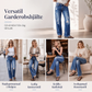 Dam jeans med sliten look, rak modell