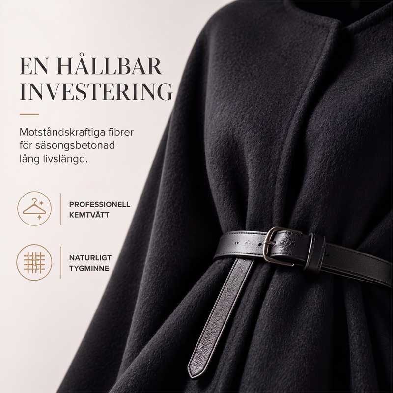 🧥 50 % RABATT |Elegant kappa med stående krage för kvinnor