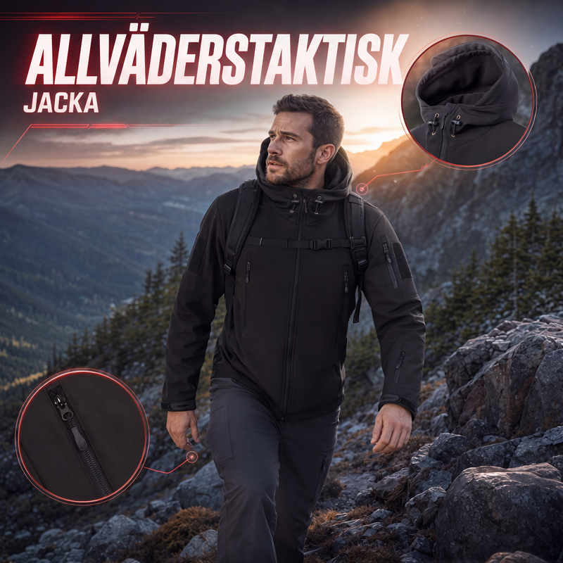Bästsäljare🔥|Herrarnas Vattentäta Vinterjacka – Vindtät och Värmande Outdoor Jacka