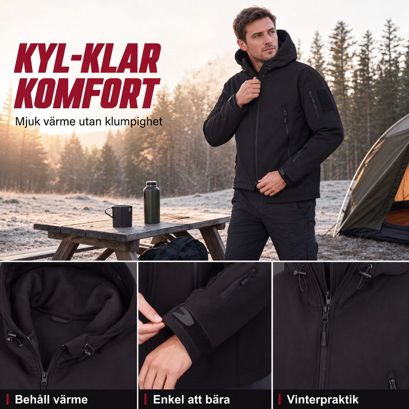 Bästsäljare🔥|Herrarnas Vattentäta Vinterjacka – Vindtät och Värmande Outdoor Jacka