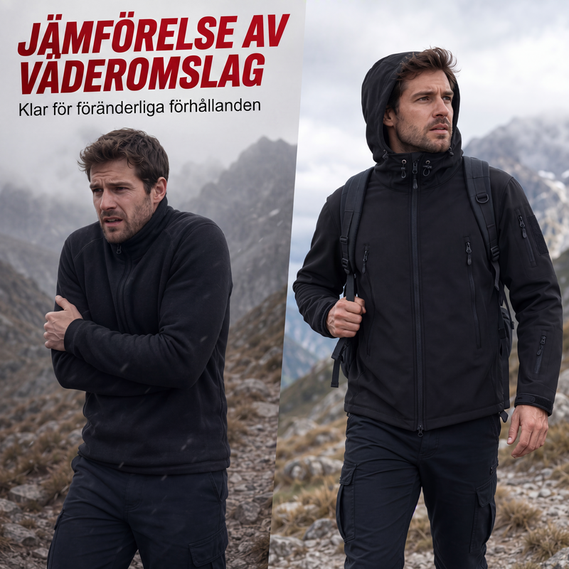 Bästsäljare🔥|Herrarnas Vattentäta Vinterjacka – Vindtät och Värmande Outdoor Jacka