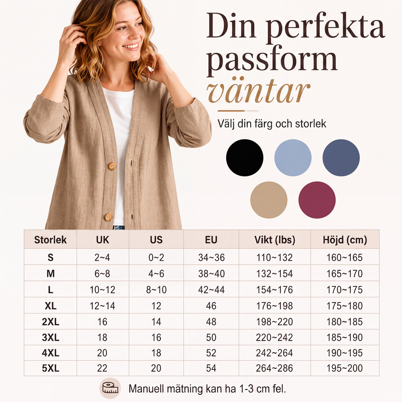 Kvinnlig ledig och andningsbar kofta med V-ringning