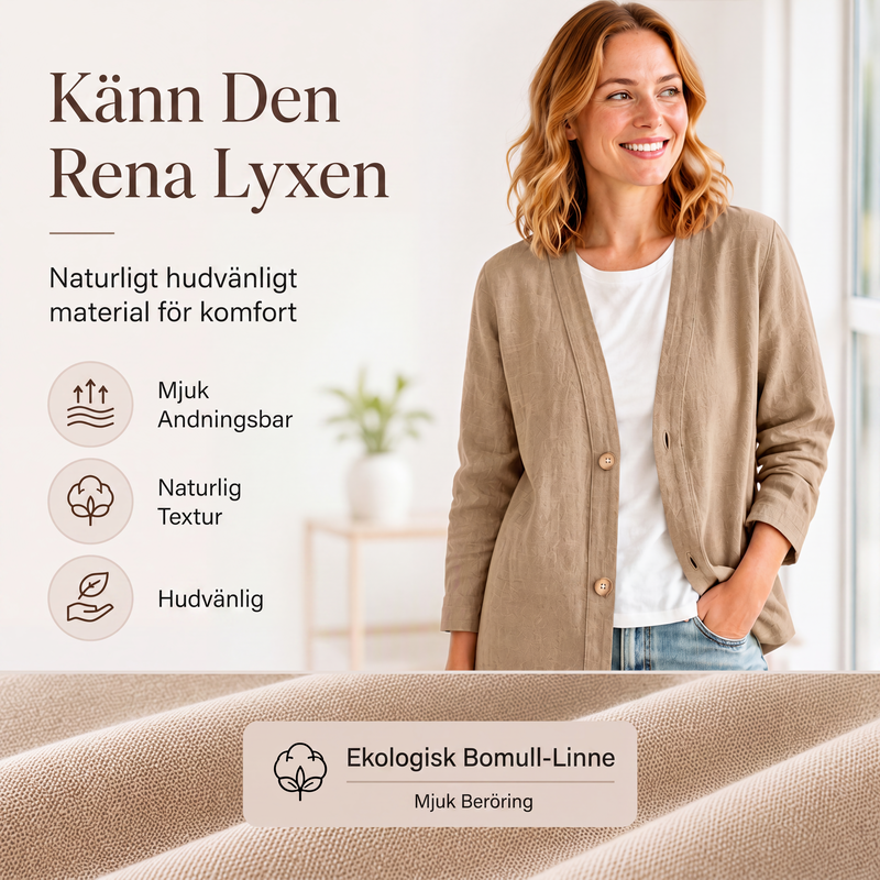 Kvinnlig ledig och andningsbar kofta med V-ringning