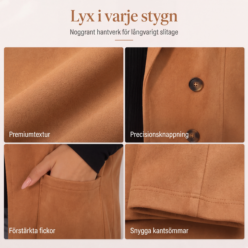 Elegant lång väst för kvinnor – Perfekt lager-på-lager i höst 🍂