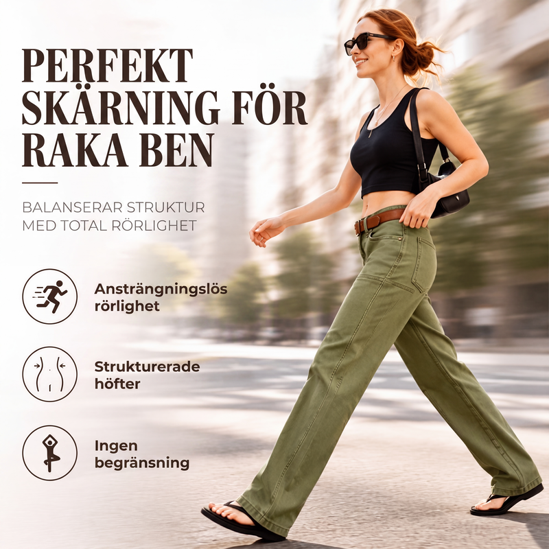 Bästsäljare🔥 👖 Vida raka byxor – skarpa linjer för hela dagen
