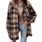 🔥50 % rabatt🔥⏰Klassisk, mysig rutig damjacka med huva🧥